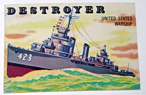 1955 Topps Rails & Sails #133 Destroyer United States Warship - Picture 1 of 2