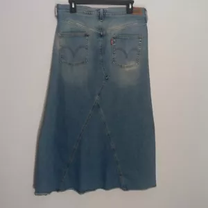 Maxi falda vaquera para mujer LEVI’S dobladillo crudo boho talla 9 JR 34x38 - Imagen 1 de 16