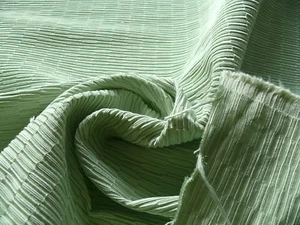 BY YD SCALAMANDRE MIELE JADE GREEN CHENILLE TEXTURE UPHOLSTERY - Picture 1 of 4