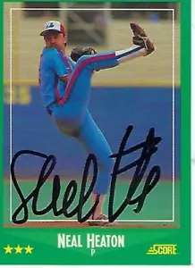 NEAL HEATON 1988 FIRMADO PUNTUACIÓN #430 - MONTREAL EXPOS - Imagen 1 de 1