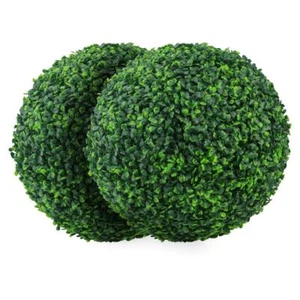 Sunnyglade 2 PCS 15.7 inch 4 Layers Artificial Plant Topiary Ball Faux Boxwoo... - Picture 1 of 7