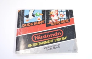 Notice Duck Hunt Super Mario Bros Nintendo Nes Pal original Booklet authentic - Picture 1 of 5