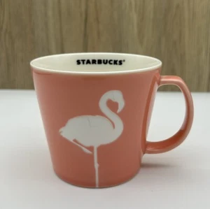 Starbucks Pink Flamingo Mug 12 oz MIC 2016 With sku 01107049 New Rare - Picture 1 of 6