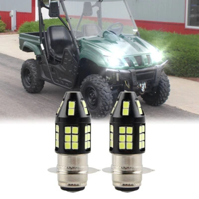 Para Yamaha Rhino 450 660 700 Super Blanco 80W H6M Bombillas Faro LED 2X 6000K Foto 1 de 4