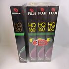 Pack de 3 cassettes vidéo FujiFilm 8 heures HQ T-160 VHS + 1 bande HQ120 6 heures - LIRE