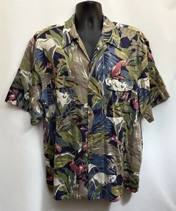 Camicia da campeggio vintage Reyn Spooner made in USA uomo XL cotone egiziano hawaiano floreale - Foto 1 di 14
