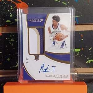 2019 IMMACULATE MATISSE THYBULLE RPA 3 COLOR PATCH AUTO /99 76ERS RDCC - Picture 1 of 2