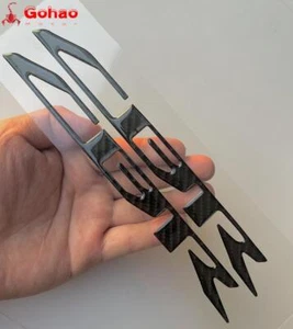 Real Carbon Fiber Fairing Tank Badges for Honda CBR1000RR/CBR600RR 650 900 1100 - Picture 1 of 6