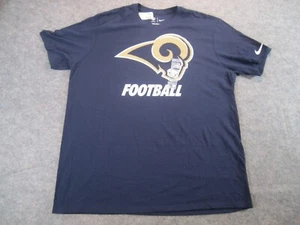 Camiseta Nike Corte Atlético NFL Los Angeles Rams Azul Dorado Camiseta Talla XL NUEVA SIN ETIQUETAS - Imagen 1 de 7