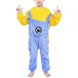 Pigiama Bambini Minions Cartoni Animati Animali Pigiama Festa Tuta Cosplay Costume_ - Foto 1 di 10