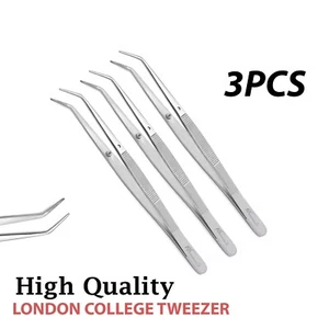 Dental London Pinzette College-Zange nicht verriegelnde gezahnte Spitzen - Bild 1 von 3