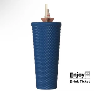 Starbucks Japan Autumn Festival 2025 Bicchiere Tazza Fredda Blu Notte 710ml NUOVO - Foto 1 di 6