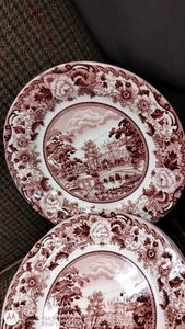 British Heritage PLATOS DE ENSALADA BELMONT ROSA 8.1 Legend loza Reino Unido NUEVO Set 7 - Imagen 1 de 8