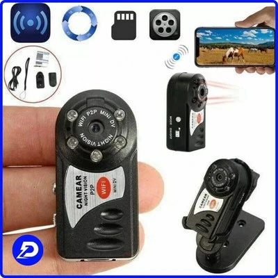 MICRO IP CAMERA MINI TELECAMERA WIFI HD SLOT SD SPIONAGGIO CON SENSORE MOVIMENTO - Immagine 1 di 4