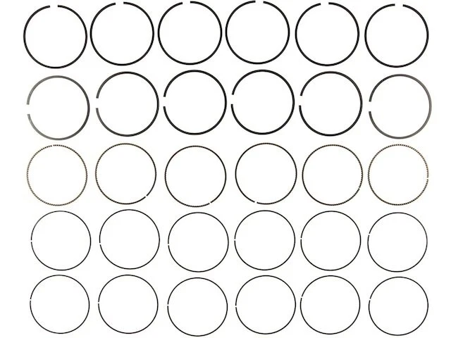 Juego de anillos de pistón Mahle 87TMZT74 para GMC Sierra 1500 2014 2015 2016 2017 Foto 1 de 1