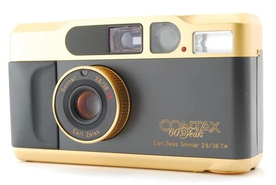 Contax T2 Gold 60th anniversary Film Camera RARE VINTAGE Top MINT From JAPAN - Image 1 of 4