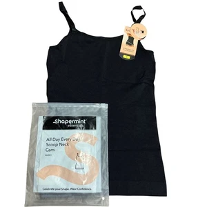 SHAPERMINT All Day Every Day U-Ausschnitt Cami Shapewear 62001 schwarz Neu mit Etikett Medium - Bild 1 von 4