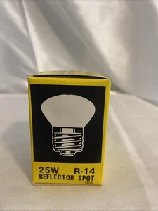 Satco S3604 25W R-14 Standard Base Reflector Spot Light Bulb NOS - Picture 1 of 3