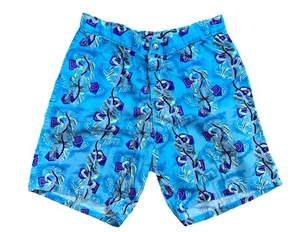 Vintage Gotcha Surf Herren Baumwolle Shorts Schwimmen Pastell Azteken Blau Gr. S 28 - Bild 1 von 3