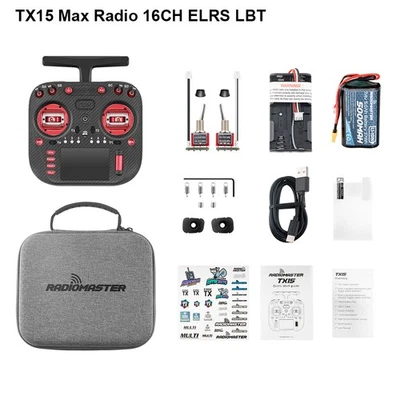 RadioMaster TX15 MAX Radio Controller 2.4G 16CH RC Transmitter 3.5" ExpressLRS - Image 1 of 4