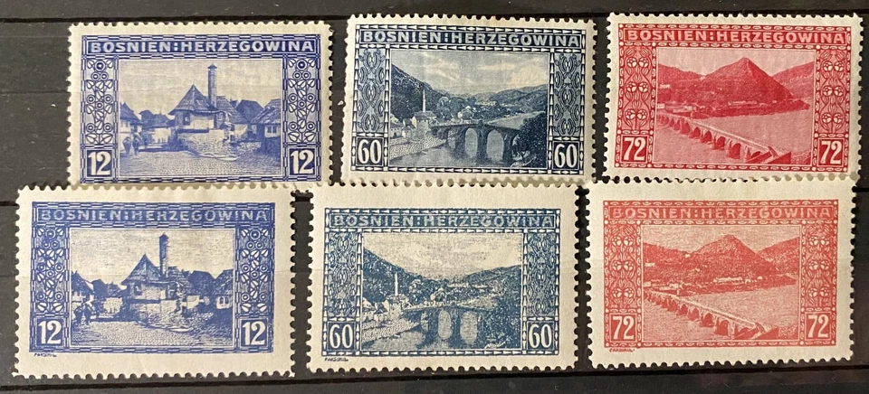 Austria/Bosnia - 1912 - Michel 61/63 + ND Spez. - Sin usar - Imagen 1 de 1