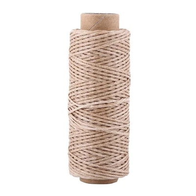 Flat Sewing Leather Waxed Waxing Thread Cord Leathering Craft(Khaki) ZMS - Image 1 of 2