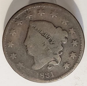 1831 Large Cent - Picture 1 of 2