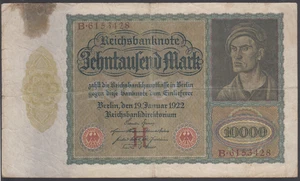 Germany  10000  Mark 1922  F-VF  P. 70,   Banknote, Circulated - Picture 1 of 2