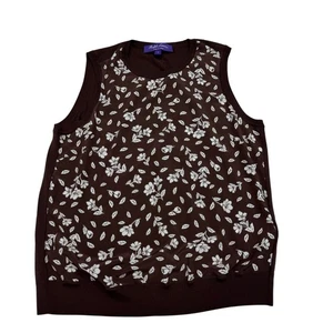 Top Ralph Lauren Etiqueta Púrpura Para Mujer 100% Lana Sin Mangas Hecho en Italia, Talla M - Imagen 1 de 6