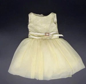 18" American Girl Puppe 2005 Gala Party Outfit Gold Tüll Urlaub Kleid Set nur - Bild 1 von 7