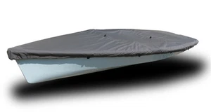 Tasar Sailboat - Boat Deck Cover - Polyester Charcoal Gray Top Cover - USA Made - Imagen 1 de 2