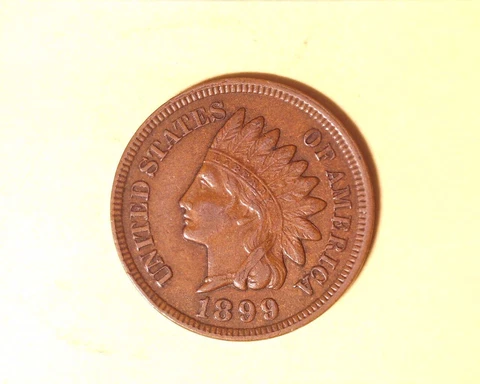 1899 INDIAN HEAD PENNY AU 3 DIAMONDS - 525 Cover
