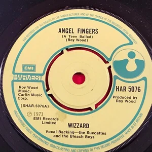 WIZZARD Angel Fingers 1973 UK 7" vinyl single EXCELLENT CONDITION - Imagen 1 de 1