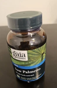 Gaia Herbs Saw Palmetto 60 Vegetarian Liquid Phyto-Caps Dairy-Free, Gluten-Free, - Picture 1 of 2