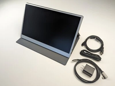 Slick Portable Monitor 15.6" FHD 1080P Wide Angle IPS Display USB C + Mini HDMI - Image 1 of 4