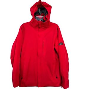 Boulder Gear Ski Jacket Mens Small Red Detachable Hoodie 6 Pockets Outdoor Snow