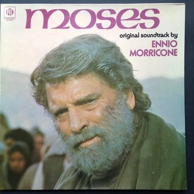 Ennio Morricone MOSES TV Soundtrack OST LP Bruno Nicolai • Burt Lancaster Jewish - Image 1 of 4