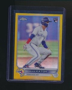 GOSUKE KATOH 2022 TOPPS CHROME GOLD REFRACTOR RC PARALLEL 41/50