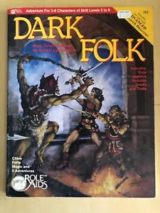 Advanced Dungeon and Dragons Role Aids 1983 Mayfair Games “Dark Folk” 707 - Picture 1 of 5