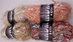 Lot of 4 Erdal Bella Yarn Melon Cream Tan Burgundy Bulky Textured 360 Yard - Picture 1 of 4