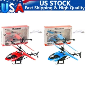 Mini Drone Sensor Aircraft Toy Rechargeable Flying Helicopter Induction Toy Kids - Picture 1 of 16