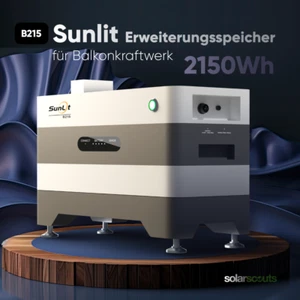 SunLit B215 Balkonkraftwerkspeicher 2,15 kWh Erweiterungsmodul - Bild 1 von 9