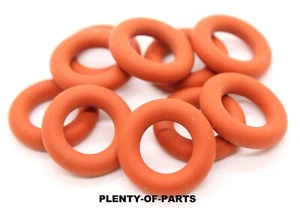 Red Silicone O-Rings Size 2-310 7/8" OD x 3/16" Width 10pcs. - Picture 1 of 2