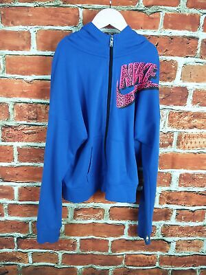 Girls 13-15 Yrs Nike Royal Blue Logo Zip Up Hoodie Cardigan Coat 170cm • 15.31€