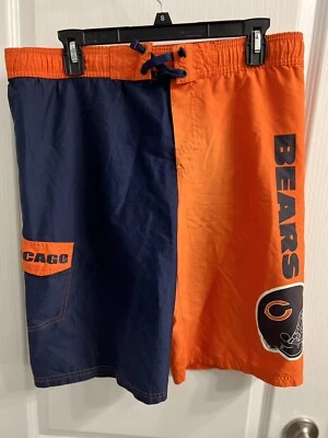 Chicago Bears NFL 蓝色橙色泳裤 14/16 码 — 第 1/3 张图片