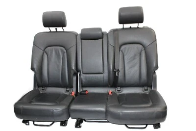 AUDI Q7 2006-2015 segunda fila cuero asiento ajustable negro OEM Foto 1 de 4