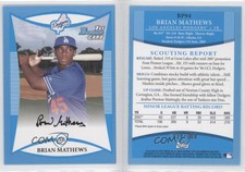 2008 Bowman Prospects Blue /500 Brian Mathews #BP94