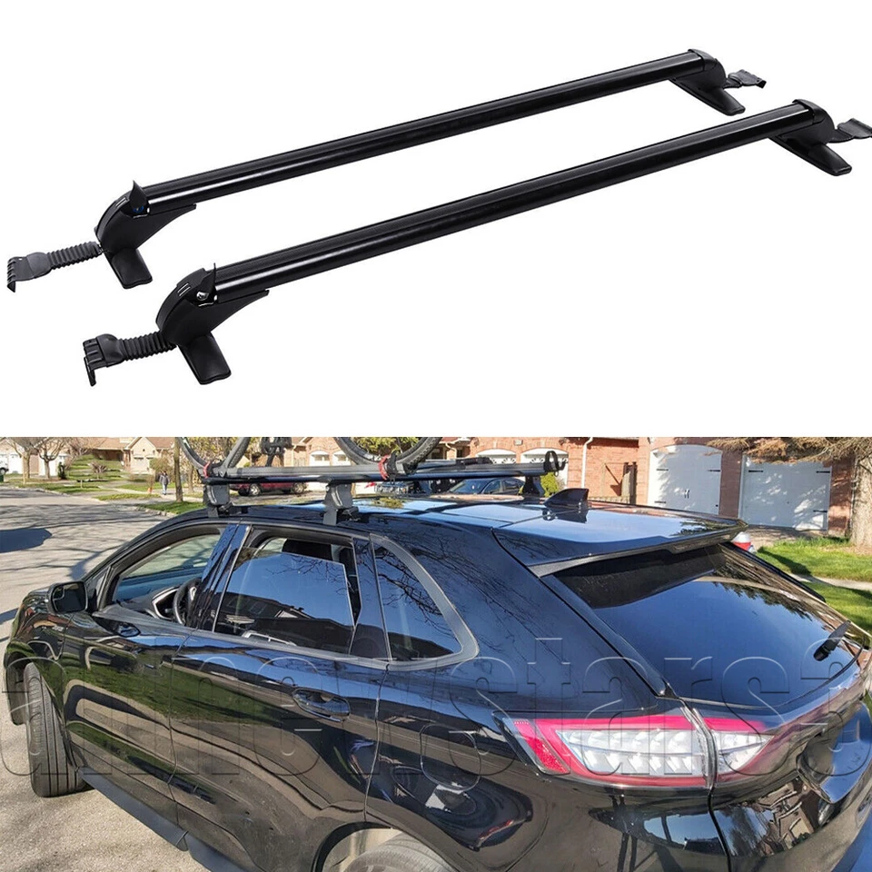 43.3'' Car Top Roof Rack Cross Bar Cargo Luggage w/ Lock For Ford Edge 2007-2023 Foto 1 de 4