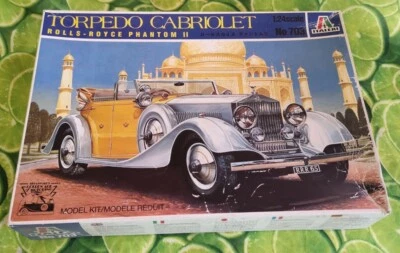 KIT DI MONTAGGIO ITALERI NO 703 TORPEDO CABRIOLET ROLLS-ROYCE PHANTOM II 1/24 - Immagine 1 di 2