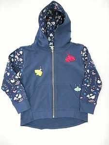 Girls Art & Eden Patriot Blue Zip Hooded Natalie Jacket Sizes 2 - 7 - Picture 1 of 5